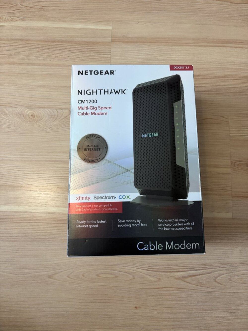 NetGear Nighthawk CM1200 Multi-Gig Speed Cable Modem